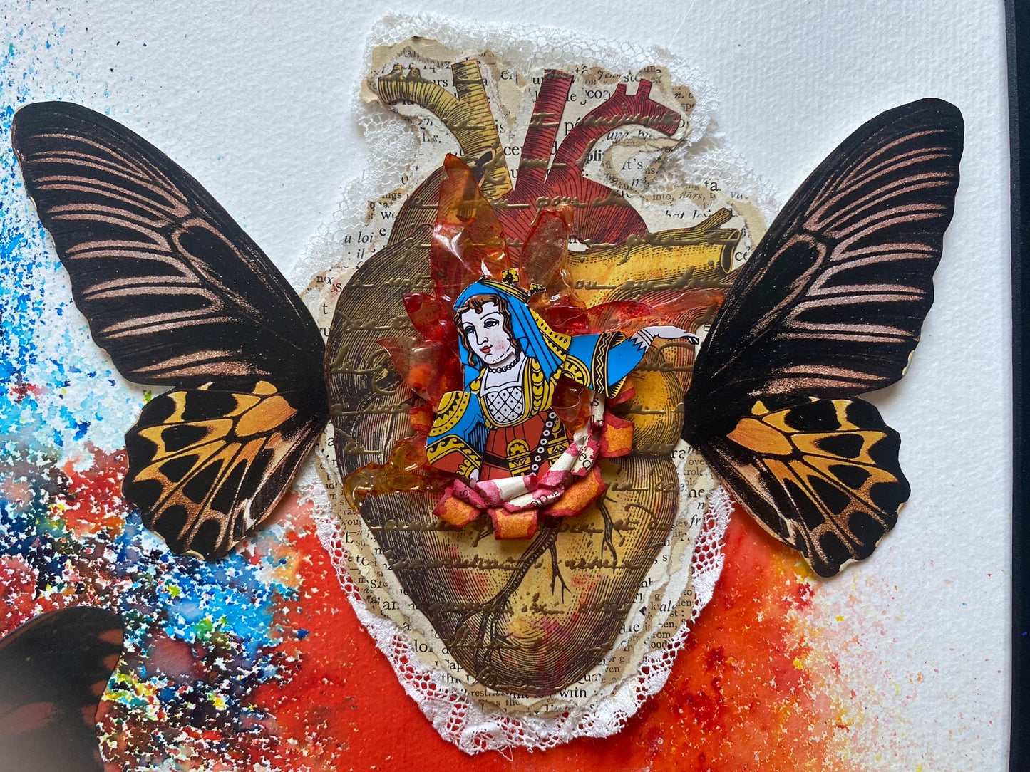 OEUVRE PHOTO 52x42cm - TWIN FLAMES  - VICTORIA