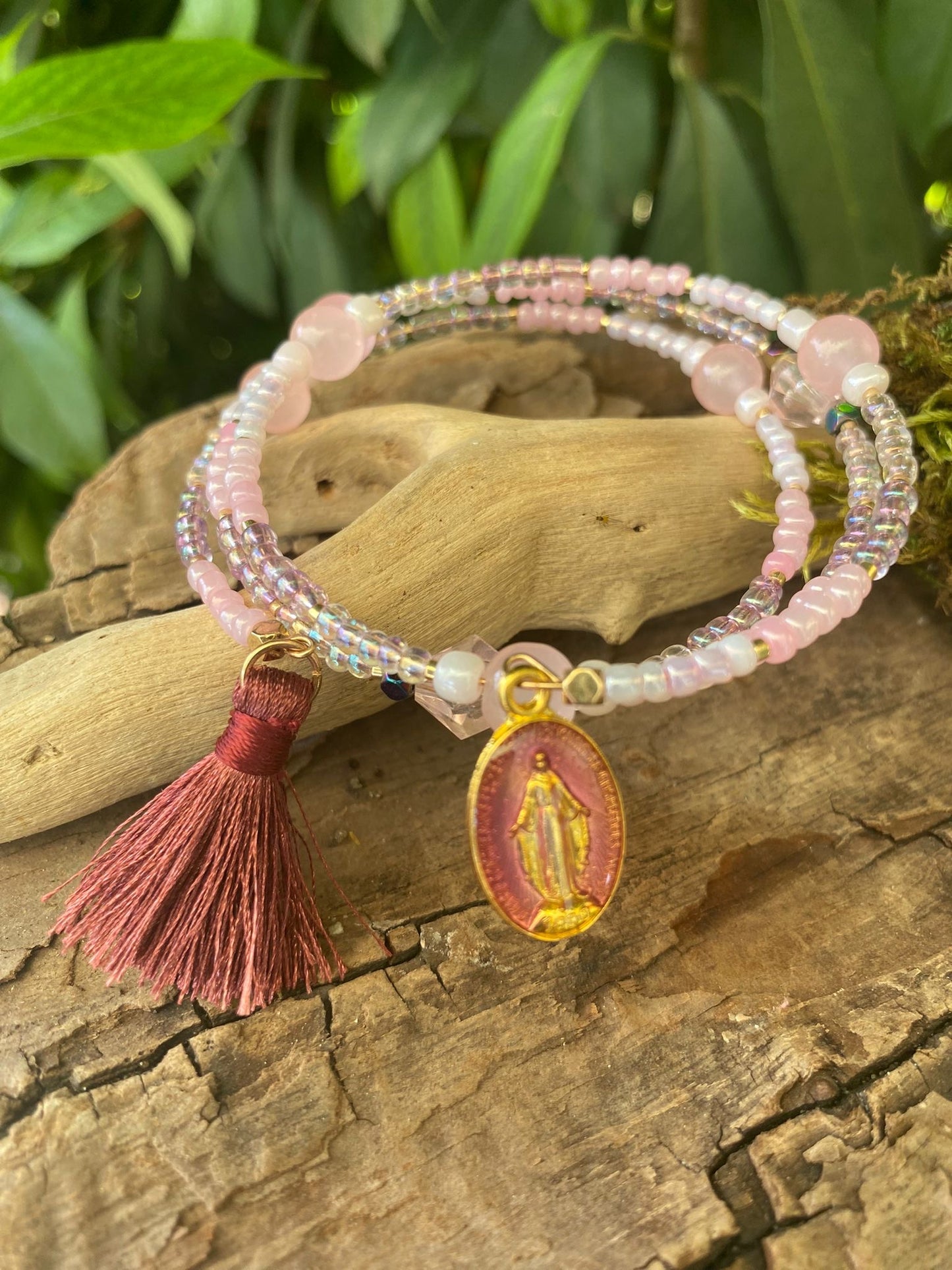 BRACELETS TRIPLES PIERRES ET PERLES - VICTORIA