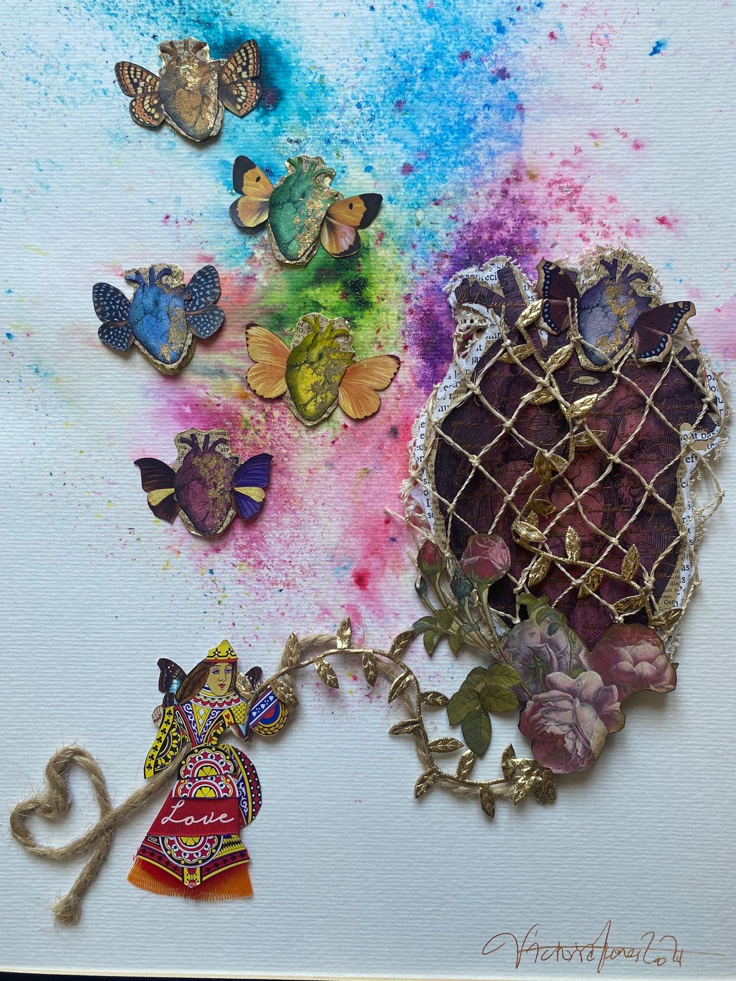 OEUVRE PHOTO 52x42cm - REINE DES COEURS BRULÉS  - VICTORIA
