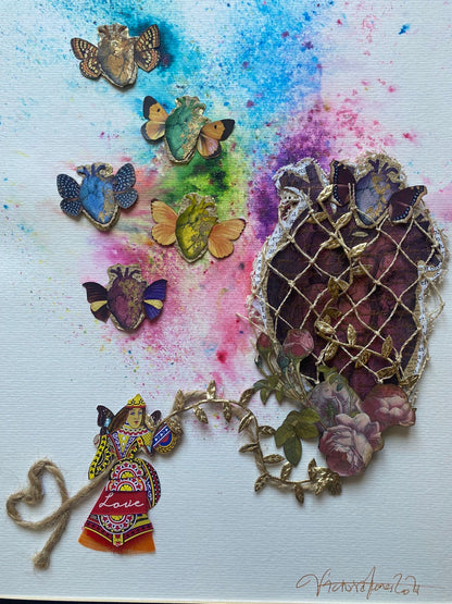 OEUVRE PHOTO 52x42cm - REINE DES COEURS BRULÉS  - VICTORIA