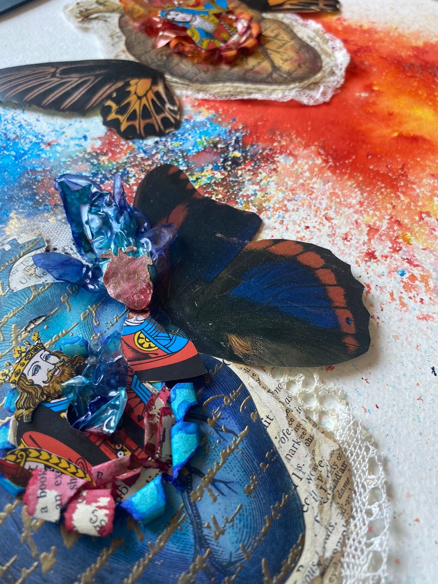 OEUVRE PHOTO 52x42cm - TWIN FLAMES  - VICTORIA