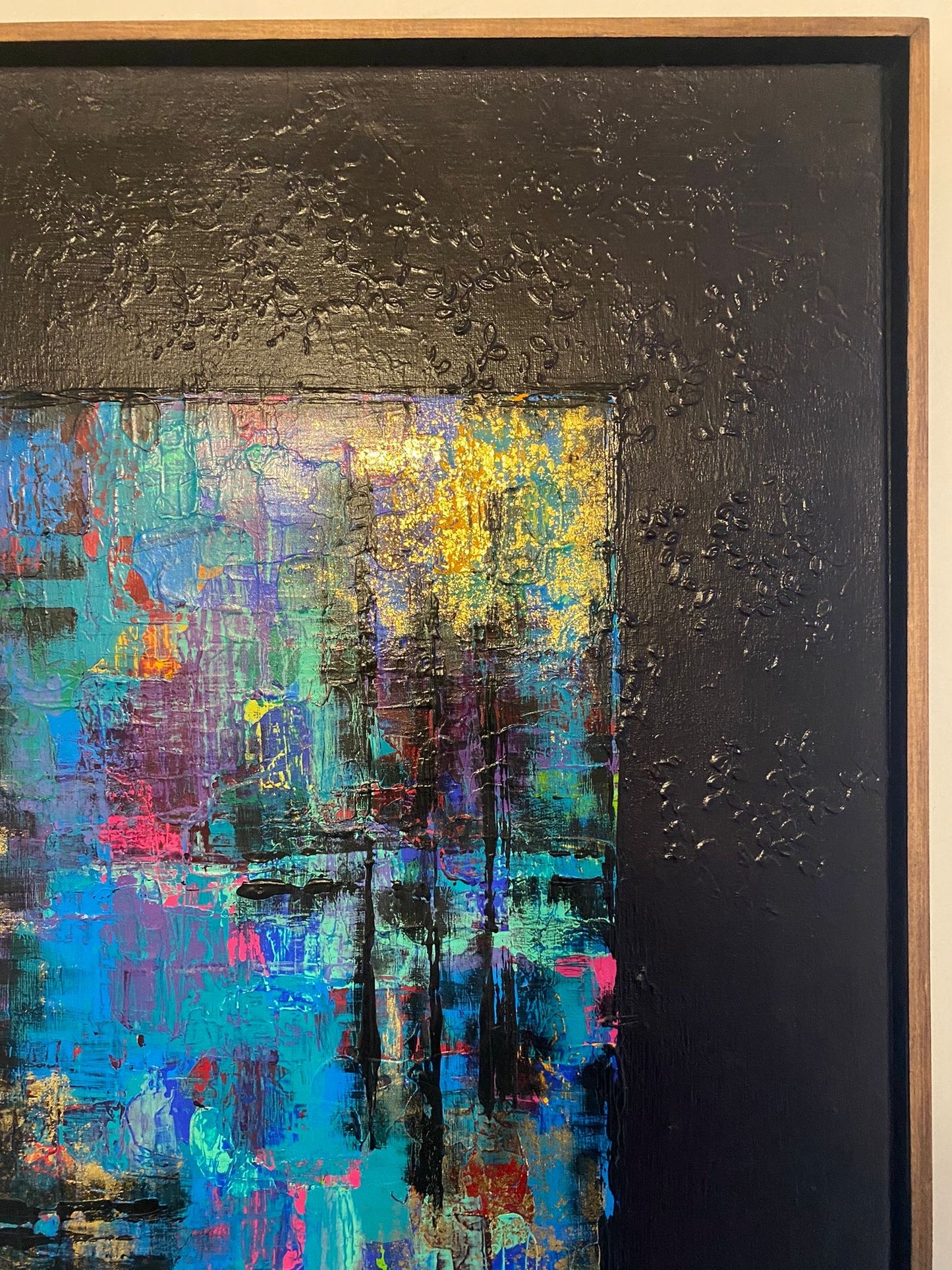 OEUVRE  118x78cm - THE MESSAGE IN THE MESS  - VICTORIA