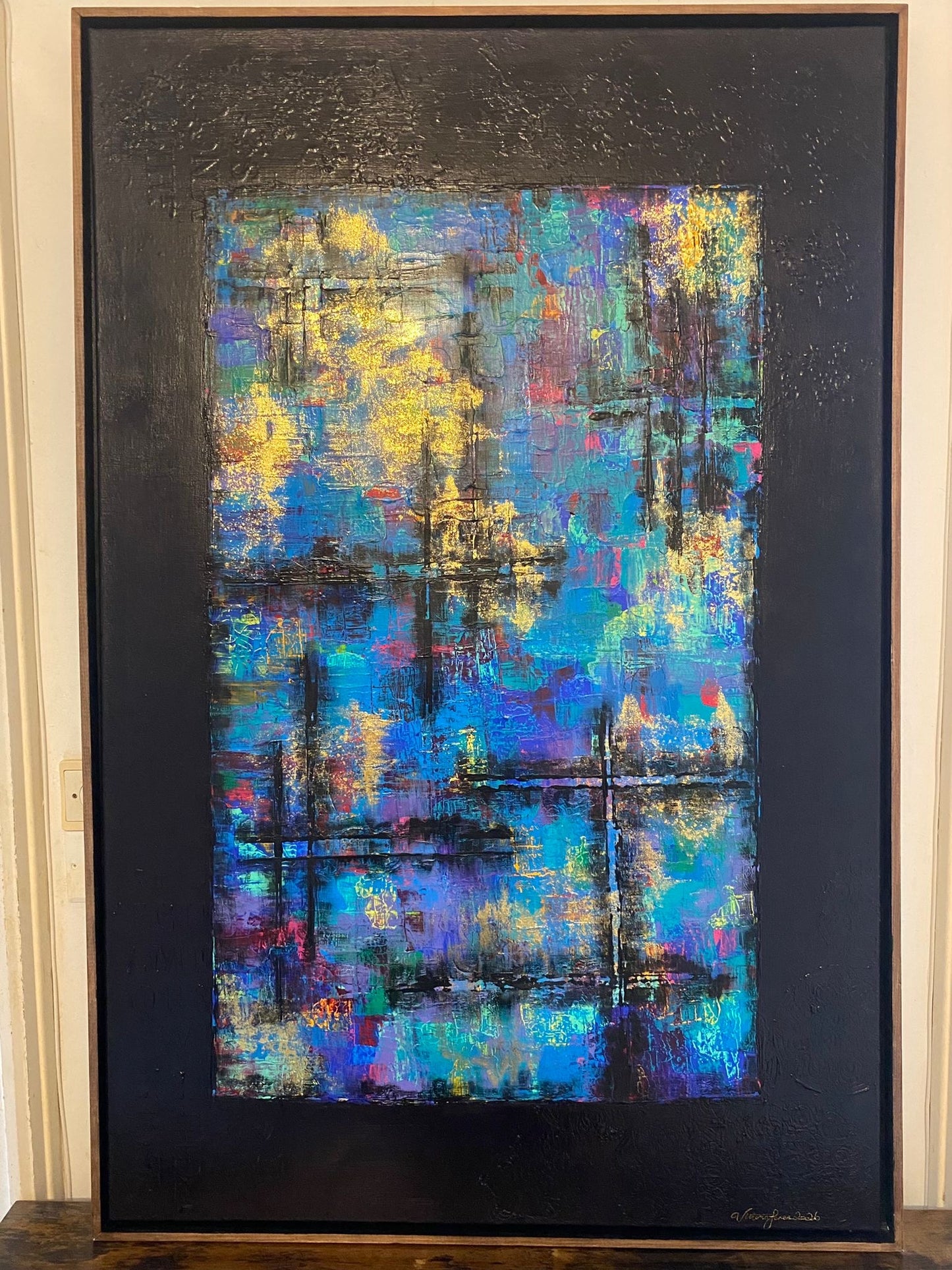 OEUVRE  118x78cm - THE MESSAGE IN THE MESS  - VICTORIA