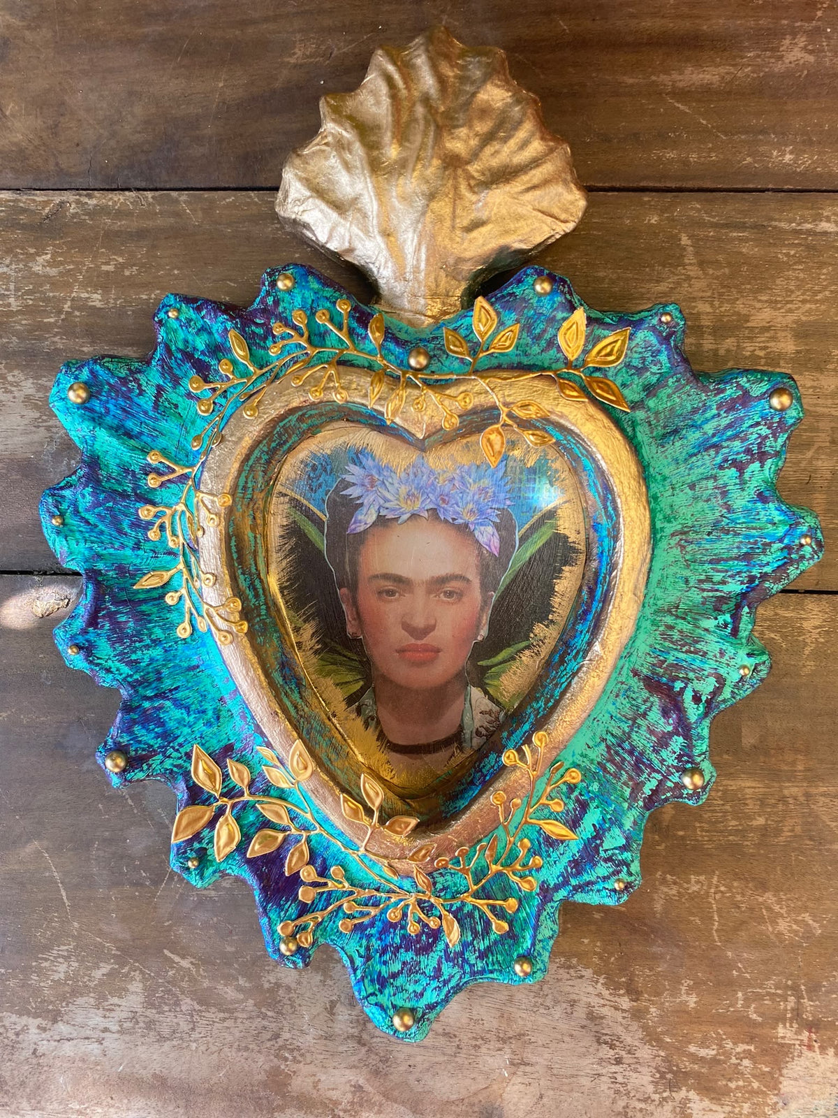 EX VOTO FRIDA CALO TURQUOISE  -  VICTORIA