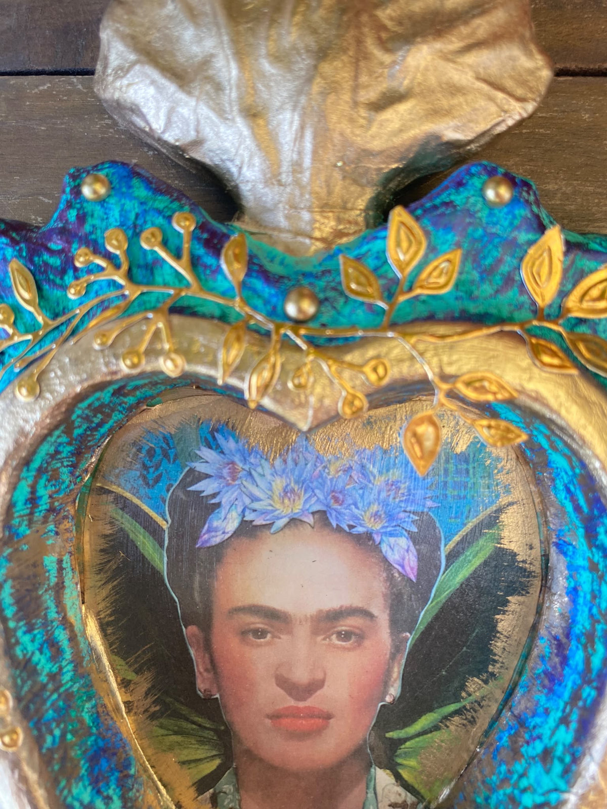EX VOTO FRIDA CALO TURQUOISE  -  VICTORIA