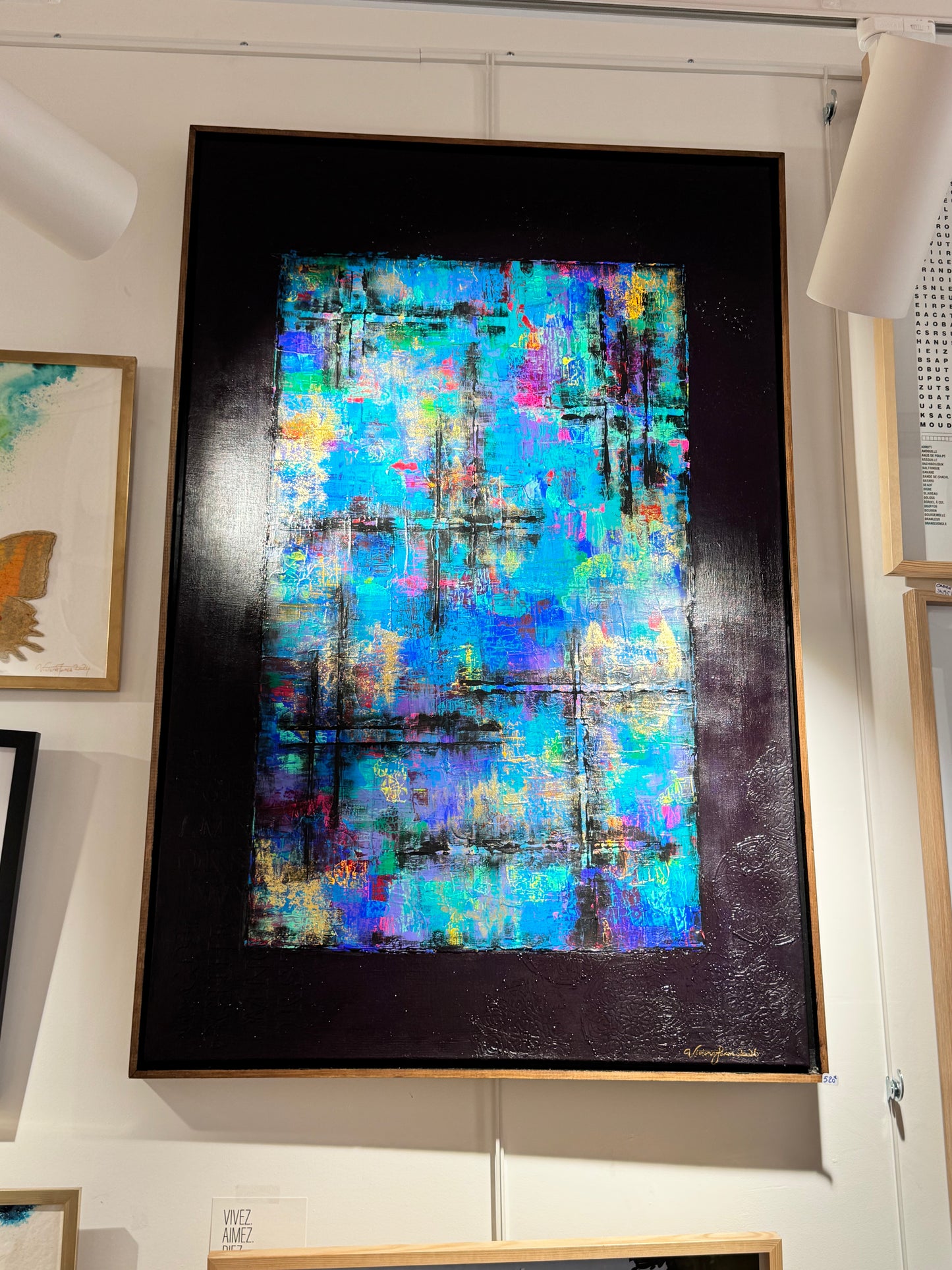 OEUVRE  118x78cm - THE MESSAGE IN THE MESS  - VICTORIA