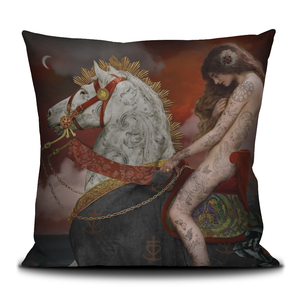 COUSSIN 50x50cm - LADY GODIVA - VOGLIOBENE
