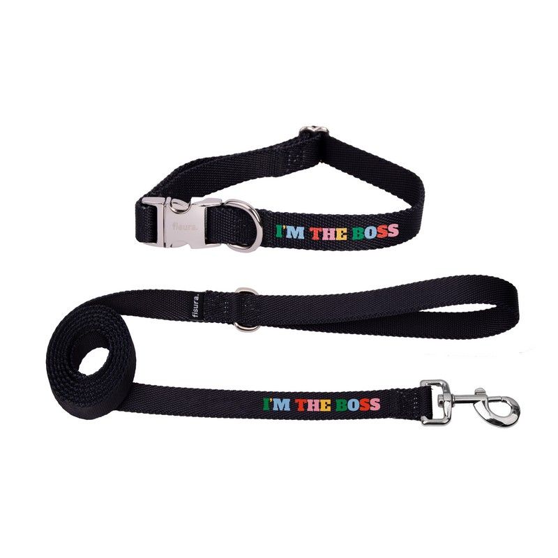 PACK COLLIER + LAISSE - I'M THE BOSS - FISURA