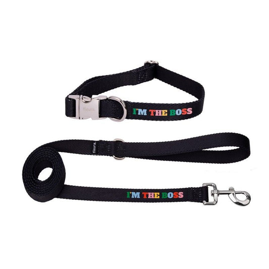 PACK COLLIER + LAISSE - I'M THE BOSS - FISURA