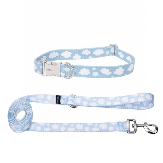 PACK COLLIER + LAISSE - NUAGES - FISURA