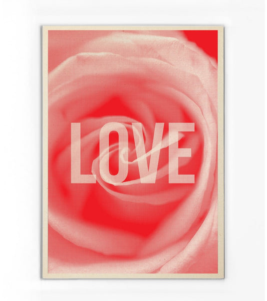 AFFICHE CARTONNÉE LOVE  - CARTES KENCRE
