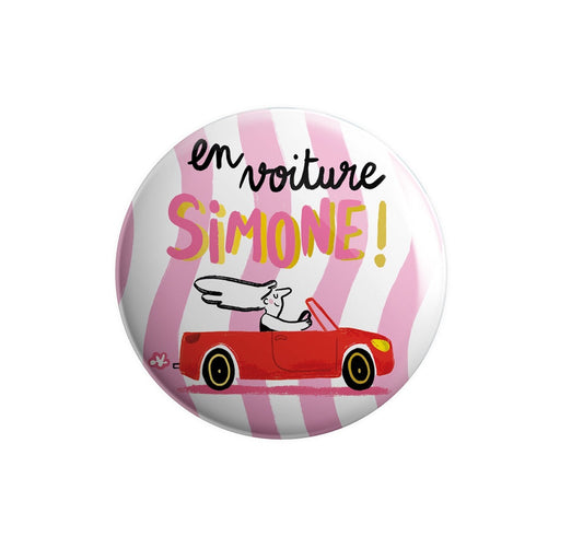 MAGNET DECAPSULEUR - EN VOITURE SIMONE - CARTES D'ART