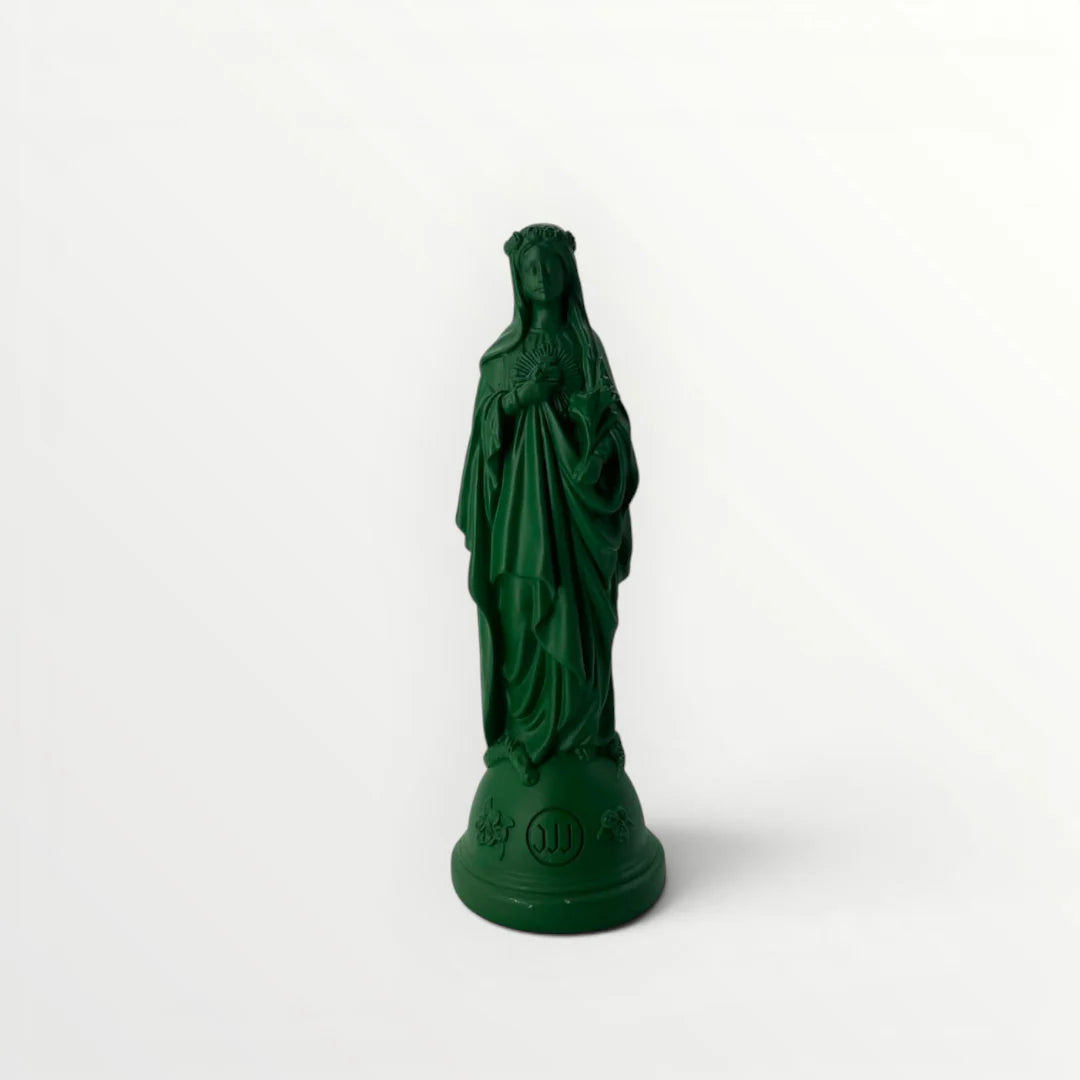 STATUETTE MARIE AUX FLEURS 20CM JUNGLE - J'AI VU LA VIERGE