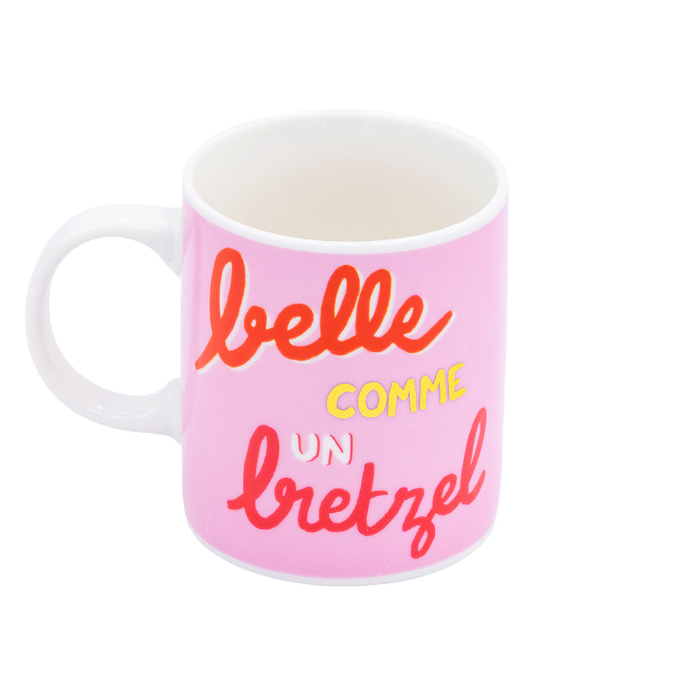 MUG LARGE - BELLE COMME UN BRETZEL - CARTES D'ART