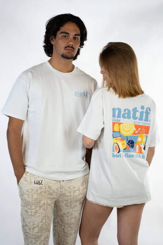 T-SHIRT UNISEXE  - CLICHE ST TROPEZ - NATIF