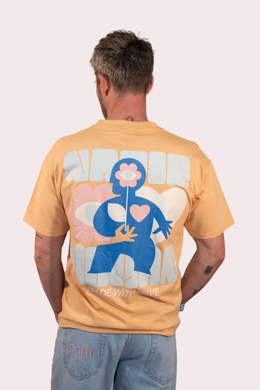 T-SHIRT UNISEXE - HUMAN MADE WITH LOVE - NATIF