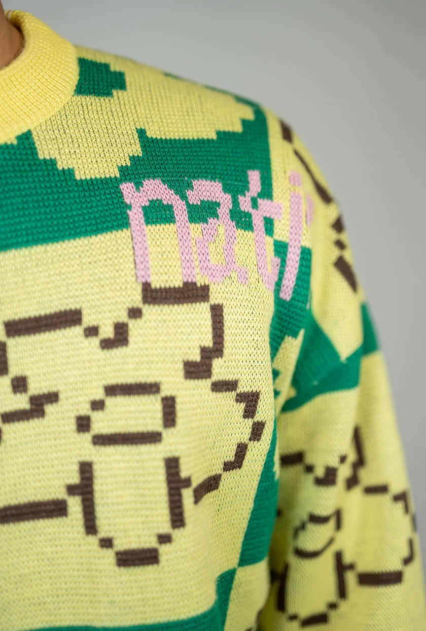 SWEATER SNOW PIXEL FLOWER - NATIF