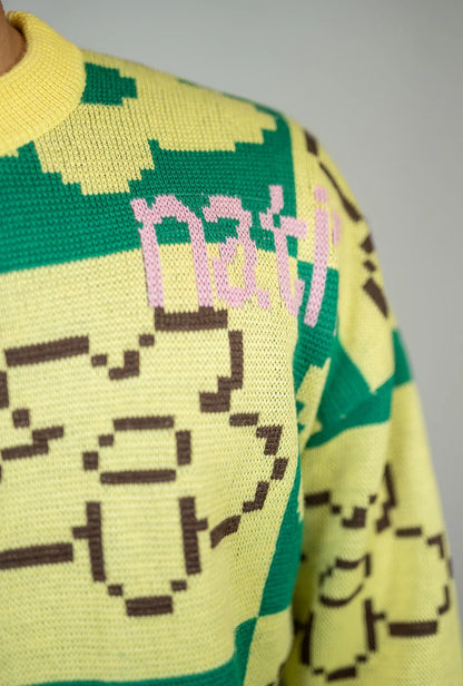 SWEATER SNOW PIXEL FLOWER - NATIF