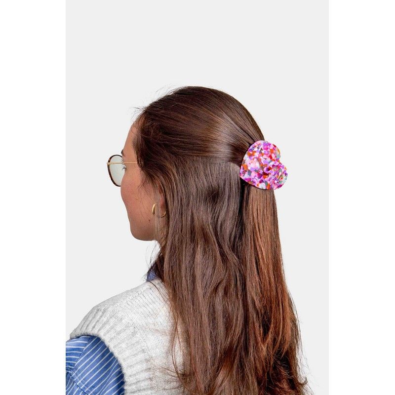 PINCE À CHEVEUX COEUR MULTICOULEURS - EAT MY SOCKS