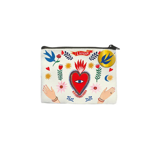 MINI POCHETTE COTON - L'AMOUR- CARTES D'ART