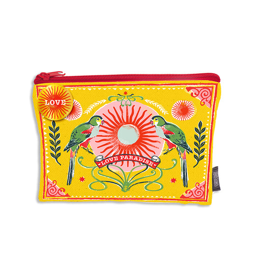 POCHETTE COTON - PERROQUETS - CARTES D'ART