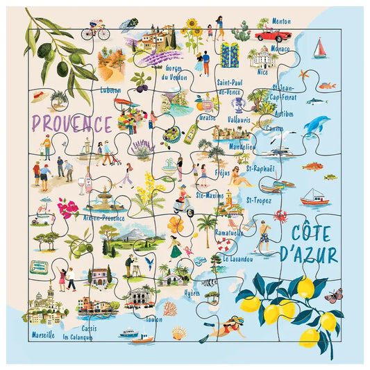 CARTE PUZZLE - PROVENCE - CARTES D'ART