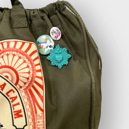 GRAND CABAS KAKI - GOOD MAMA - J’AI VU LA VIERGE