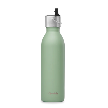 BOUTEILLE + BOUCHON SPORT - ACTIVE 600ML - VERT TILLEUL - QWETCH