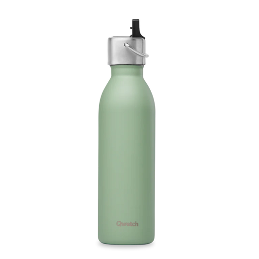BOUTEILLE + BOUCHON SPORT - ACTIVE 600ML - VERT TILLEUL - QWETCH