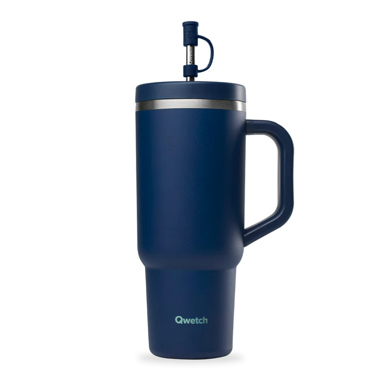 TRAVEL CUP INOX 900ML - BLEU NUIT - QWETCH