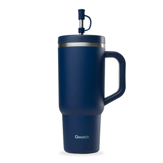 TRAVEL CUP INOX 900ML - BLEU NUIT - QWETCH