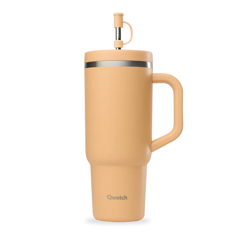 TRAVEL CUP 900ML INOX - ABRICOT - QWETCH