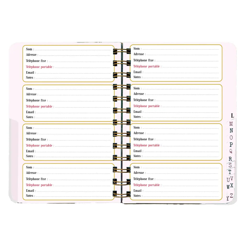 CARNET DE REPERTOIRE PAONS EXOTIQUES - CARTES D'ART