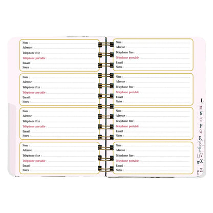 CARNET DE REPERTOIRE PAONS EXOTIQUES - CARTES D'ART