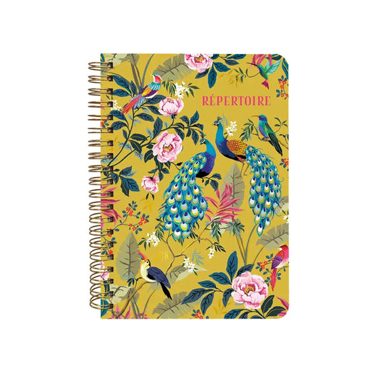 CARNET DE REPERTOIRE PAONS EXOTIQUES - CARTES D'ART