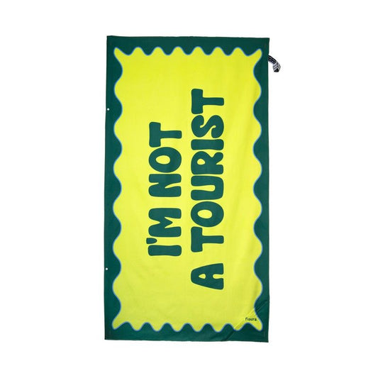 SERVIETTE DE PLAGE I'M NOT A TOURIST - FISURA