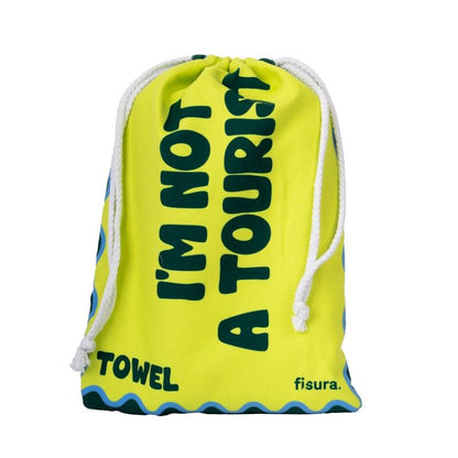 SERVIETTE DE PLAGE I'M NOT A TOURIST - FISURA