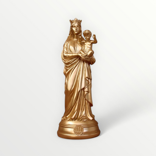 STATUETTE BONNE MERE 30CM OR - J'AI VU LA VIERGE