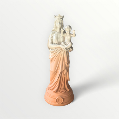 STATUETTE BONNE MERE 30CM CAPUCCINO - J'AI VU LA VIERGE