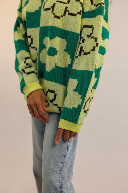SWEATER SNOW PIXEL FLOWER - NATIF