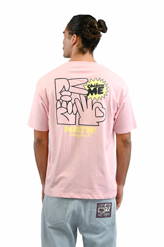 T-SHIRT CHIFOU ME ROSE  - NATIF
