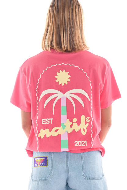 T-SHIRT FEMME PALM EST  - NATIF