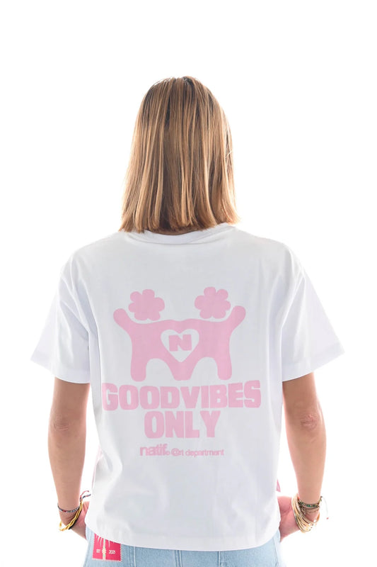 T-SHIRT FEMME GOOD VIBES ONLY - NATIF