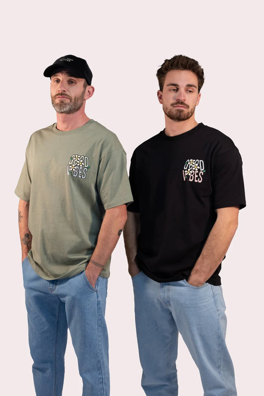 T-SHIRT UNISEXE NEW GOOD VIBES - NATIF