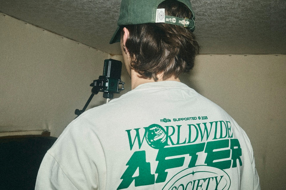 T-SHIRT AFTER SOCIETY BLANC - SUPPORTED