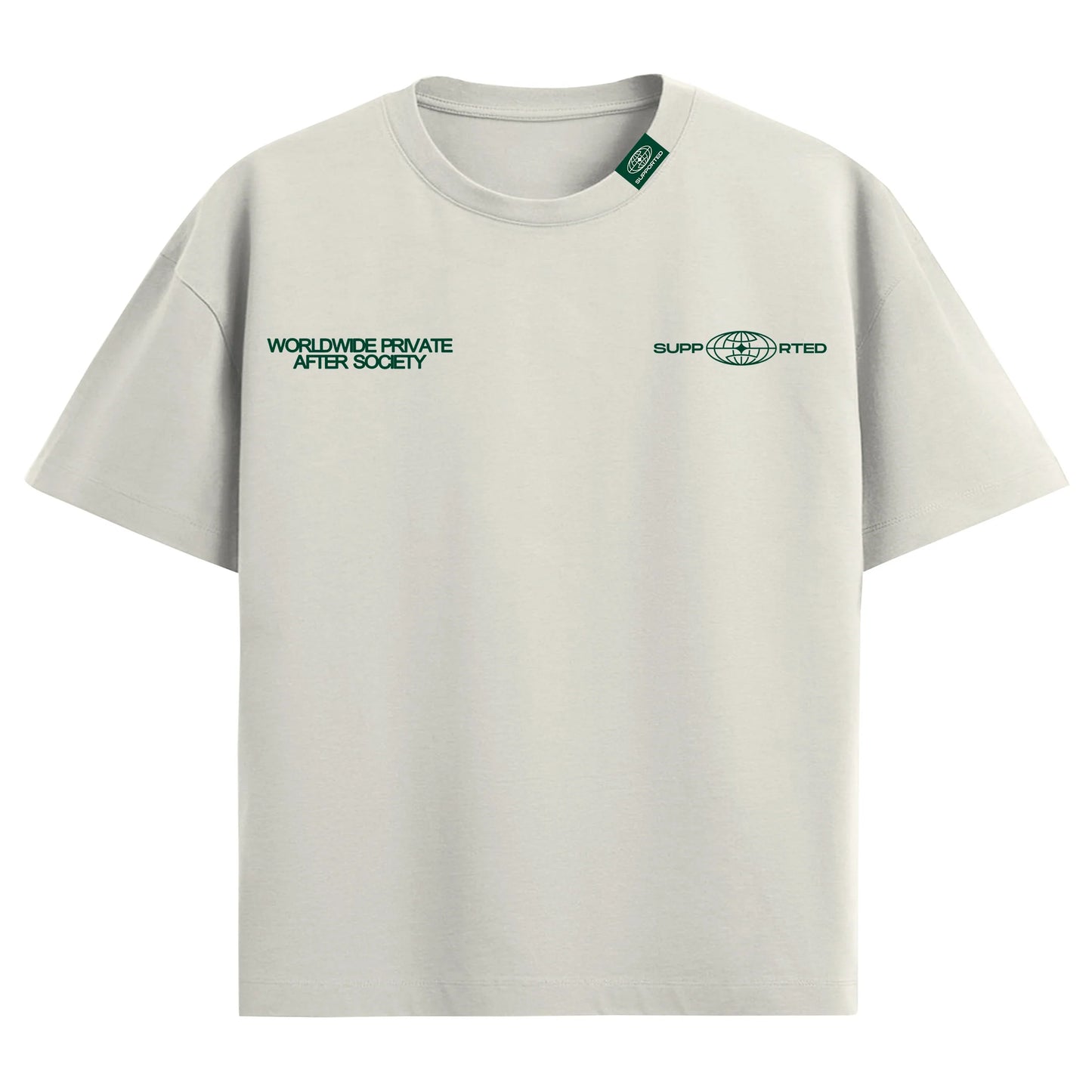 T-SHIRT AFTER SOCIETY BLANC - SUPPORTED