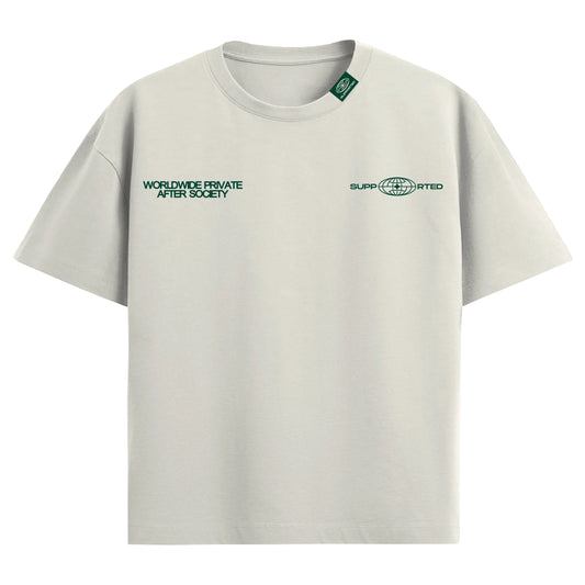 T-SHIRT AFTER SOCIETY BLANC - SUPPORTED