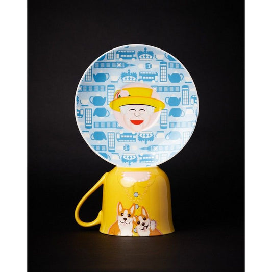 TASSE À THÉ + SOUCOUPE - THE QUEEN - BLOGO