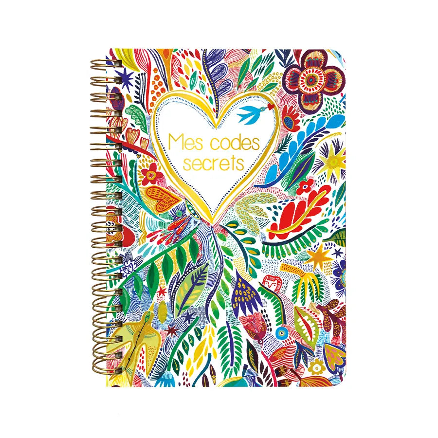 CARNET MES CODES SECRETS " LA VIE EST BELLE " - CARTES D'ART