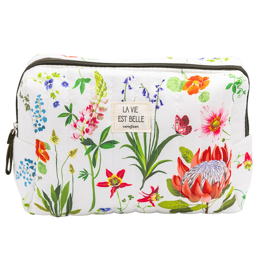 TROUSSES MATELASSEE - FLEURS DES CHAMPS - CARTES D'ART